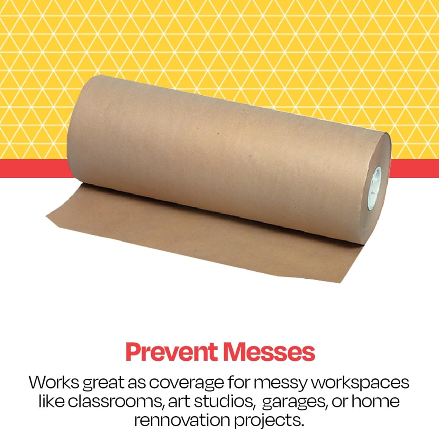 School Smart Butcher Kraft Paper Roll, 40 lb, 24 Inches x 1000 Feet, Brown