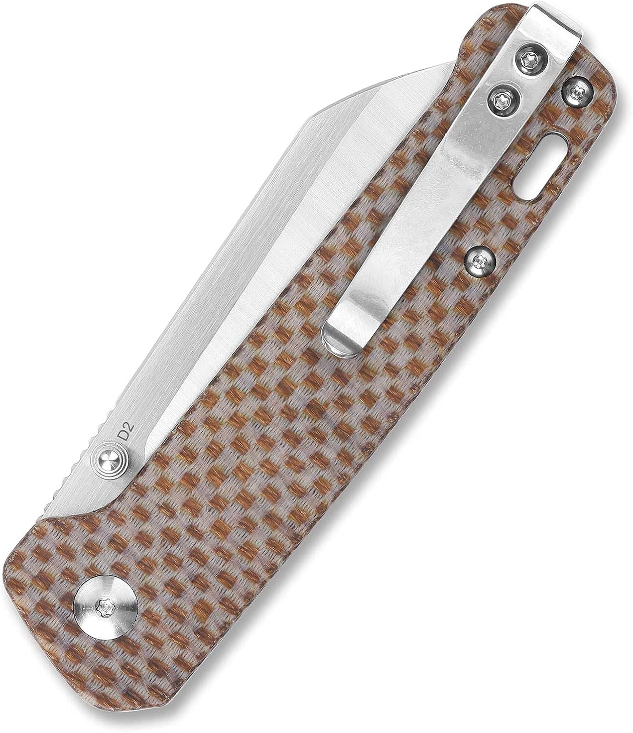 QSP Penguin Folding Knife – Rugged D2 Blade – Premium Micarta Handle – Smooth One-Hand Open – Deep Carry Clip – Left/Right-Handed Friendly – Perfect for EDC and Outdoor Adventures