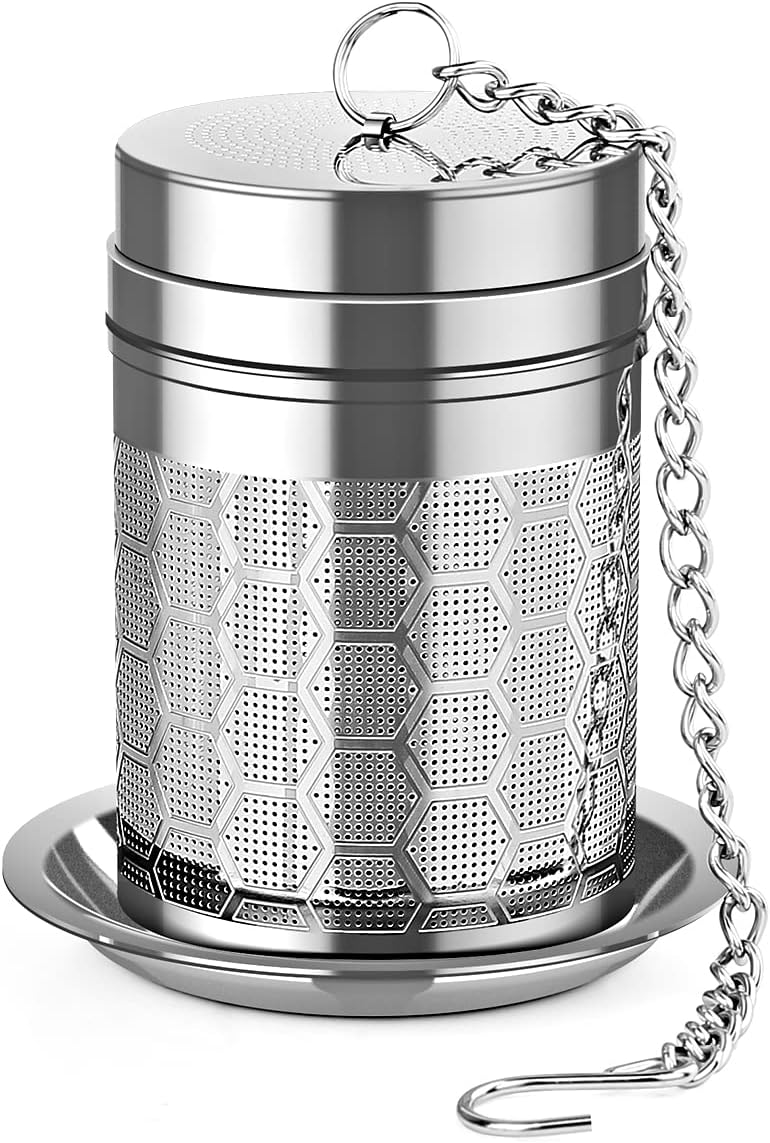 Tea Infusers for Loose Tea (1 Pack), 18/8 Stainless Steel Tea Strainer, Extra Fine Mesh Tea Diffuser for Brewing Tea, Spices & Seasoning