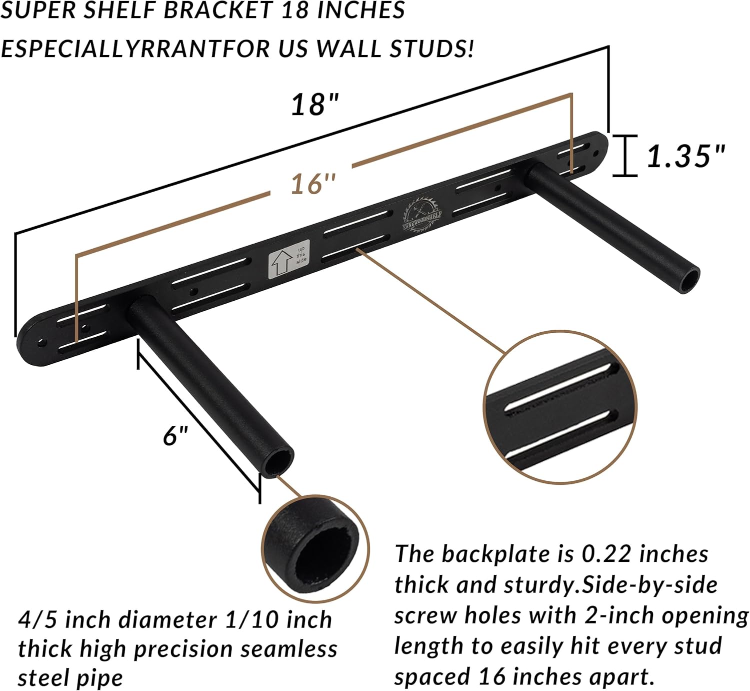 Rustic Floating Shelves 24 inch Long 8 inch deep Set of 2, Solid Wood Wall Shelves for Bedroom Living Room Kitchen,Book Shelf for Wall, Wall Mounted Shelves with Hidden Bracket- Golden Oak
