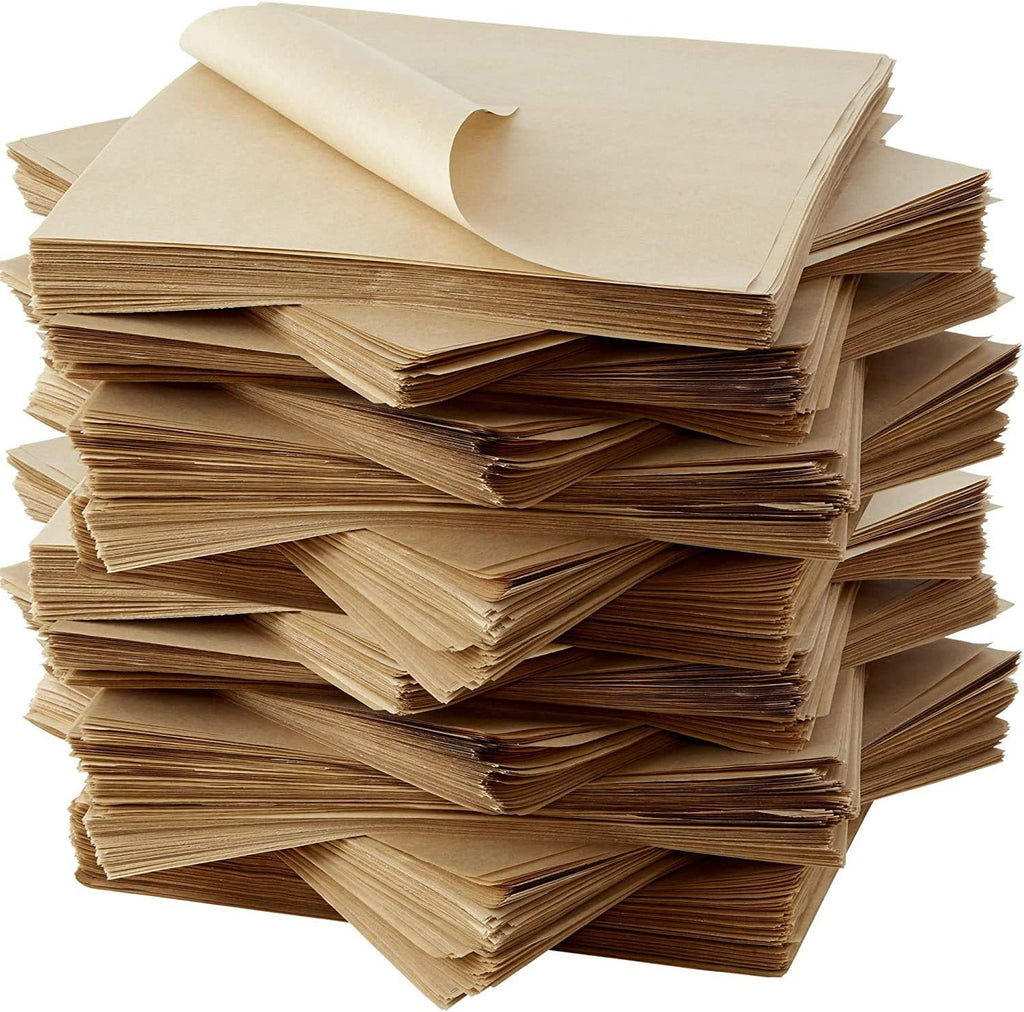 Eco Friendly, Grease Proof 12" x 12" Deli Wrap 1000 Pk. Best Kraft Food Wrapping Paper Sheets for Picnic, Festival, Fair or BBQ. Perfect Liner for Tray, Basket or Boat. Quality Bulk Restaurant Supply