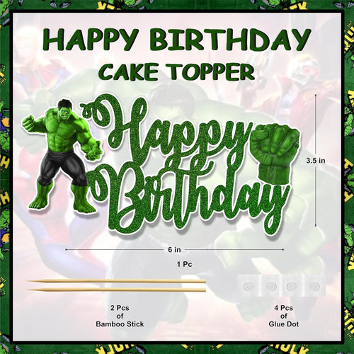 "HLK Happy Birthday Cake Topper – Vibrant, Durable & Reusable | Perfect for Parties – Add a Spark to Your Celebration! Order Today for a Memorable Event!"
